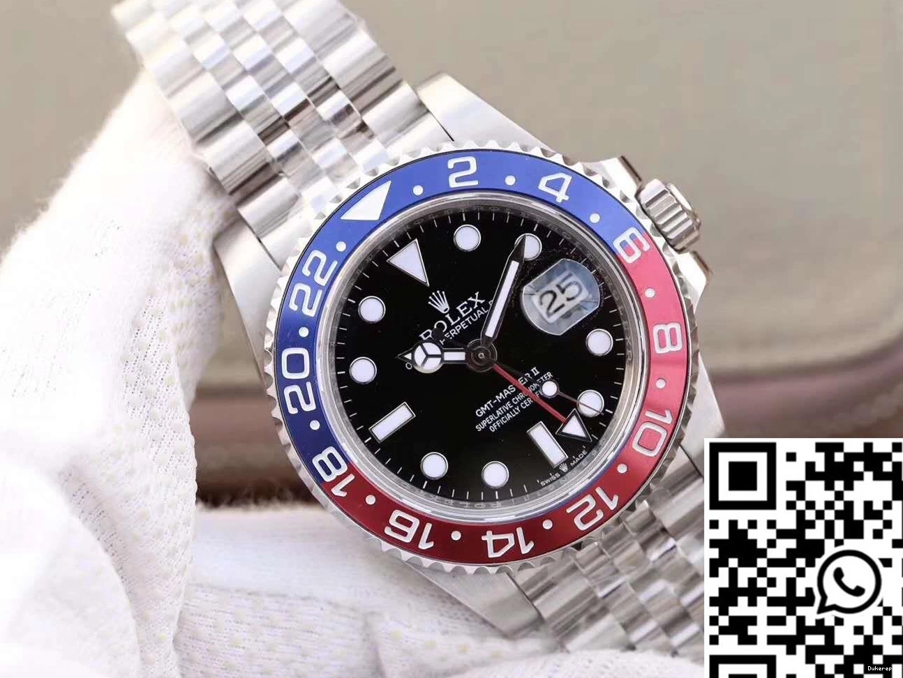 Dial Rolex GM 126710BLRO GMT Factory II Sustainable Black Master 1171 0812
